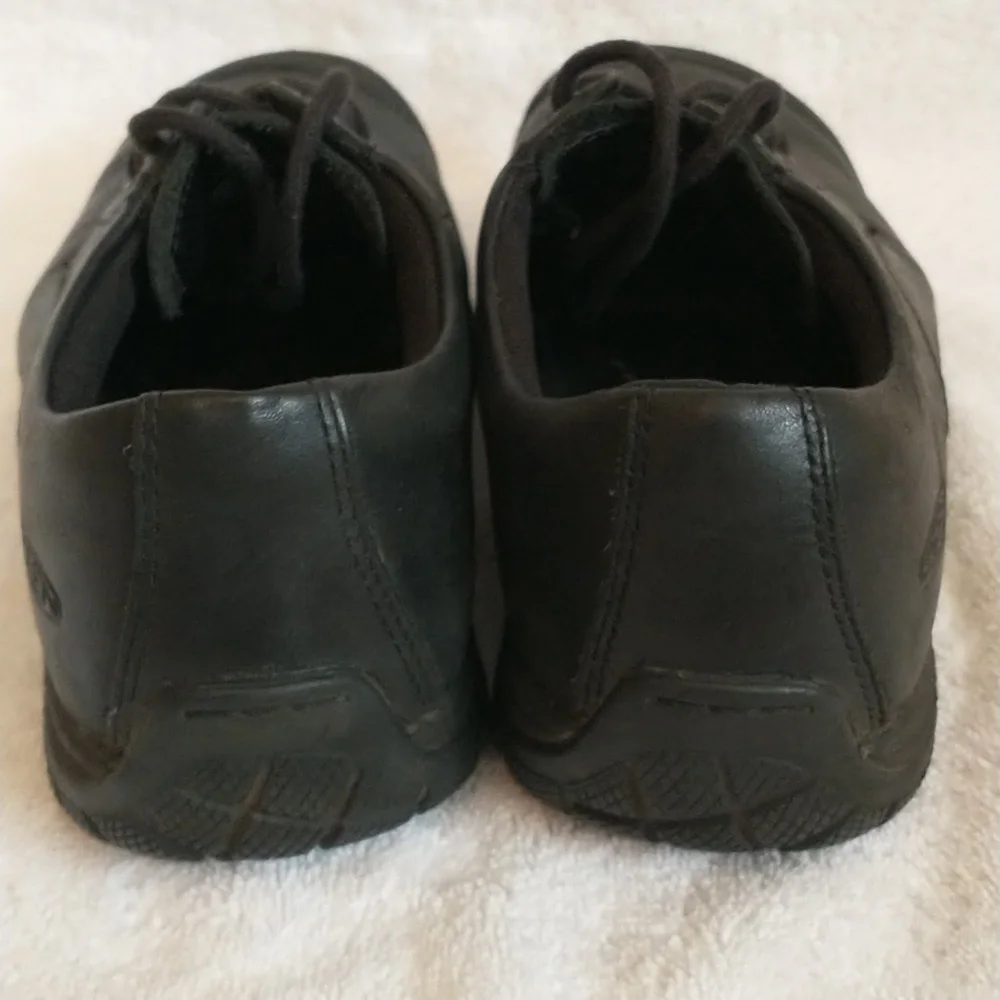 Keen‎ Leather Kanteen Oxford, Black, Size 8.5D, Work Shoes